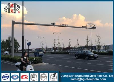 China CCTV Camera Monitor Galvanized Steel Pole Telescopic Camera Mast Pole for sale