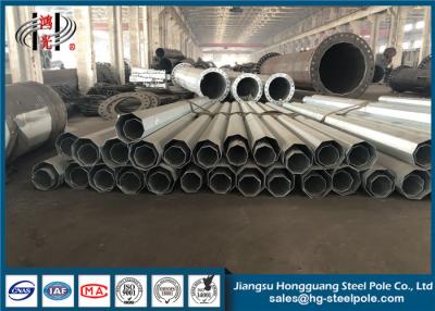 China NEA Standard Polygonal Transmission Steel Tubular Pole Overlap / Flange Connection for sale