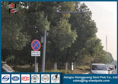 China Camera Monitor Telescopic Pole Galvanized Steel Pole For Commercial Areas for sale