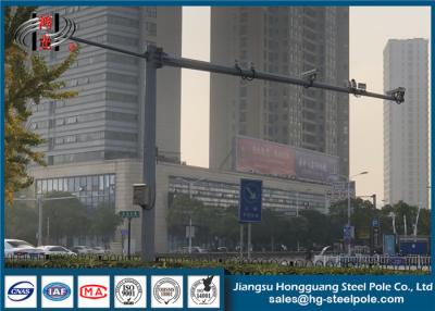 China Cámara CCTV cubierta polvo poste galvanizado monitor con acero caliente del rollo en venta