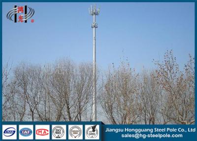 China Overlap / Flange Connection Telecommunication Towers Cell Phone Mobile Hot Roll Steel for sale