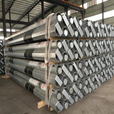 China Anti Corrosion Steel Utility Poles Square Q345 Hot Dip Galvanized for sale