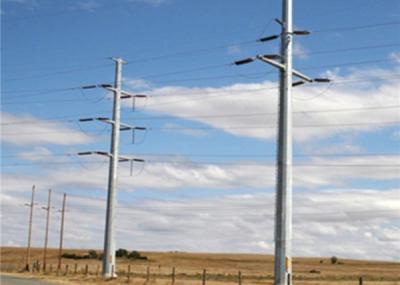 China 220KV Overhead Transmission Metal Steel Utility Poles 16 meters without joint for sale