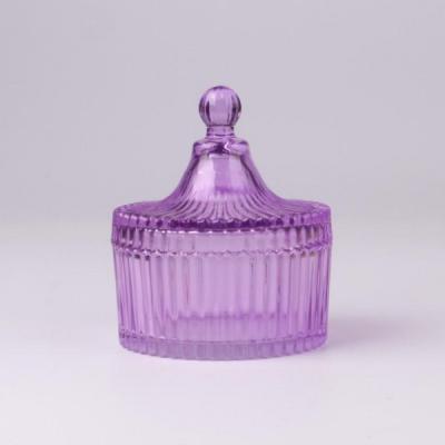 China O estilo europeu coloriu o frasco de vidro decorativo dos doces do frasco de vidro vazio à venda