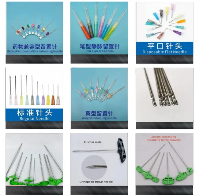 Professional Quality Flat Mouth Needles for Medical Puncture Procedures