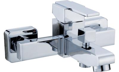 China Polished Wall Mounted Bathtub Mixer Taps for Bathroom , Single Handle Shower Faucet for sale