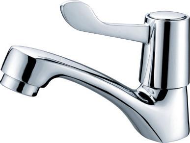 China Deck Mounted Single Cold Water Taps with Ceramic Cartridge , Single Hole for sale