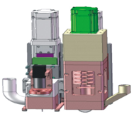 PCB depaneling machine spindle