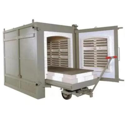 China High Temp Industrial Trolley Kiln Car Bottom Furnace Heat Treatment Machine 20kw à venda