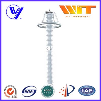 China IEC Composite HV Lightning Arrester Surge Protection Device with Grading Ring for sale