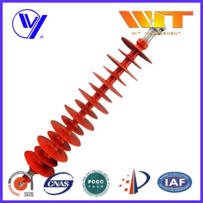China 110KV Hang Type Rod Model Red Polymer Suspension Insulators Pin Post for sale
