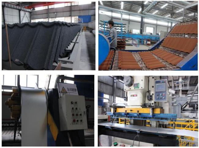 SGS Factory Direct Sell Bond Type Colored Stone Coated Metal Tiles