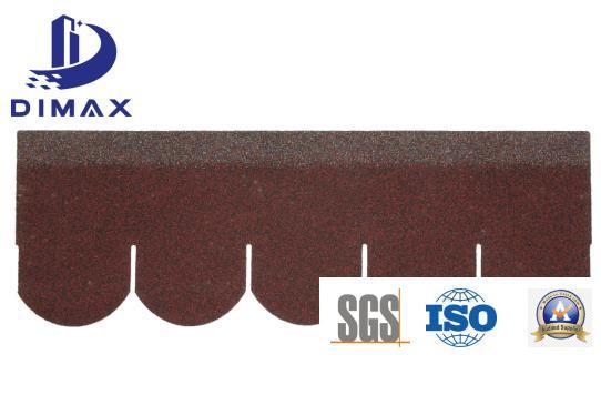SGS Factory Directly Sell Fish Scale Fiberglass Aphalt Colored Stone Coated Tiles