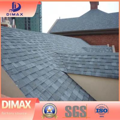 China 2layers Colored Stone Coated Fiberglass Asphalt Roof Shingles Fireproof for sale