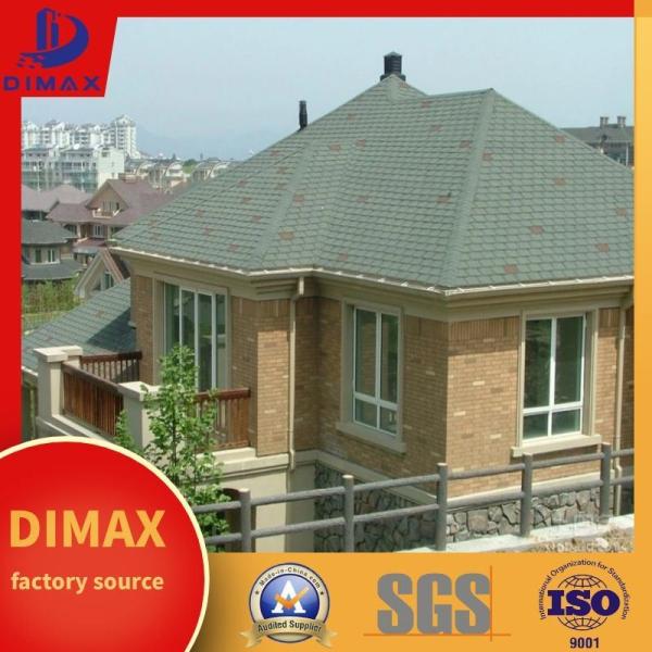 Quality Wind Resistance Stone Covered Metal Roofing Tile Asphalt Size 1000mm for sale