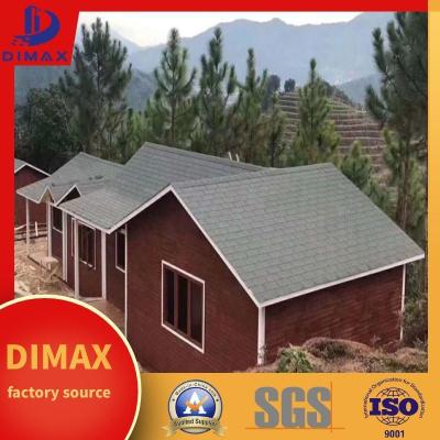 China 2layers Colored Stone Coated Fiberglass Asphalt Roof Shingles Fireproof for sale