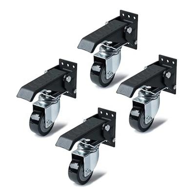 China Black Plate Casters 2.5 Inches Diameter For Heavy Duty for sale