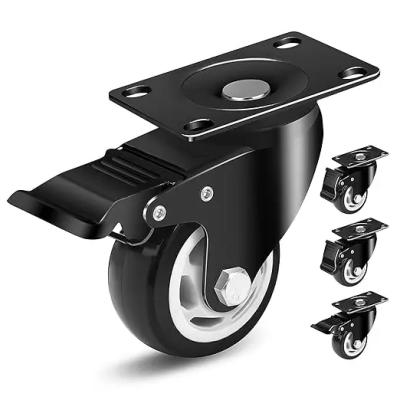 China Double Ball Bearing Workbench Casters  With Swivel Caster Zinc Plated Efficiency en venta