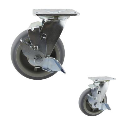 China 5x2 Inch 506LBS Top Plate  Swivel Lock Ball Bearing Casters for sale