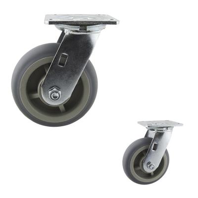 China 6 Inch  550LBS Heavy Duty Industrial Locking Swivel Plate Caster Wheels for sale