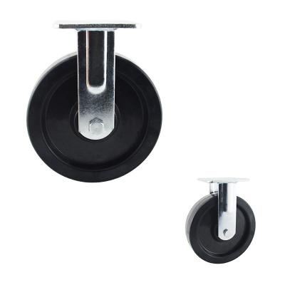 China 1100LBS Capacity 200mm Rigid Heat Resistant Heavy Duty Industrial Casters Wheel for sale
