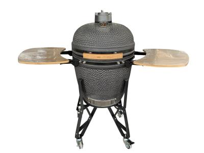 China Outdoor 20 Inch Kamado Grill Charcoal Matte Black Color 50cm Kitchenware for sale