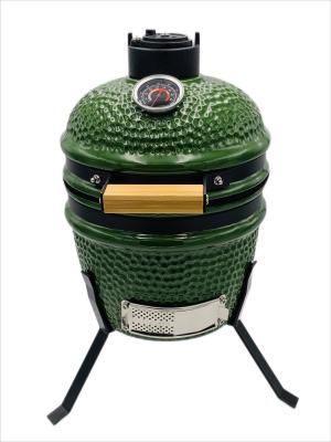 China 13 Inch 32cm Ceramic Kamado Grill Outdoor Green Color for sale