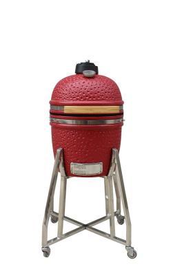 China 15 Inch Kamado BBQ Ceramic Grill 39cm With Cart And W/ｏ Side Tables for sale