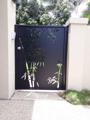 Chine OEM / ODM Porte à double balançoire en aluminium porte de jardin avant en aluminium à vendre