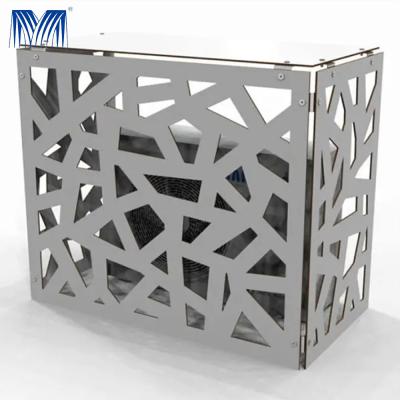 Chine OEM Couverture de climatiseur en aluminium extérieur Nettoyage Léger à vendre
