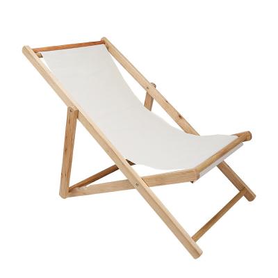 China Outdoor Camping Leisure Picnic Bamboo Chair Adjustable Wooden Chair Garden Folding Chair for sale
