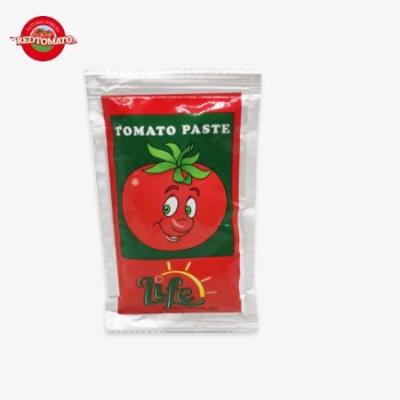 China ISO Tomato Paste In Pouch , 30%-100% Purity 50g Flat Sachet Red Tomato Paste for sale
