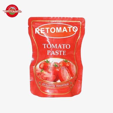 Quality Sweet And Sour Tomato Paste In Sachet Stand Up 140g 30%-100% Purity for sale