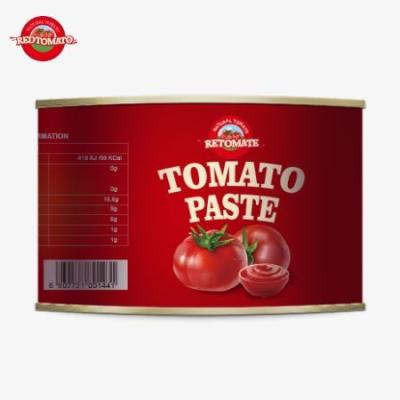 China Top Quality Halal Canned Tomato Food 28-30% Concentrated Tomato Paste In 2200g For Halal African Muslim Cook à venda