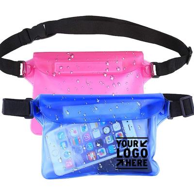 China Screen Touchable Waist Pouch Transparent Waterproof Waist Pack for sale