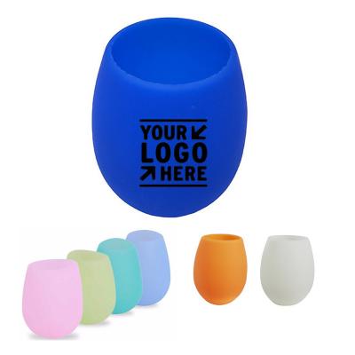 China Unbreakable Wine Glasses Silicone Wine Cups Custom Logo for sale