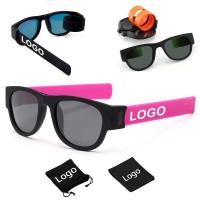 Quality Outdoor Slap Folding UV Blocking Sunglasses Custom Logo Shades for sale