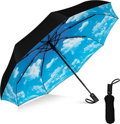 China Personalized Wind Resistant Umbrella Automatic Windproof Portable Custom Logo for sale