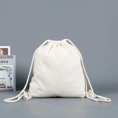 China Cotton Drawstring Bag Custom Printed Sports Canvas Nylon Drawstring Backpack for sale