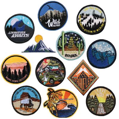 China Embriodery Patches Iron Backing Custom Embroidery Patches For Clothing for sale