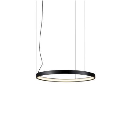 China DIY black modern led ring pendant lights led ring chandelier pendant lamp for top hotel for sale