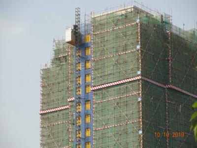 China Vertical Transportation Single Cage 2000KG Building Site Hoist for sale