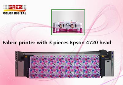 China 3 Pieces Epson 4720 Head Printer Digital Textile Printing Machine For Fabric for sale