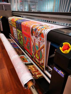 Китай Разрешение головы печатания 1400dpi печатной машины ткани цифров флагов Макс продается