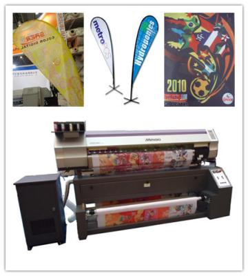 China Digitaces interiores e impresora al aire libre de la materia textil de Mimaki para hacer que la pluma señala por medio de una bandera directamente en venta
