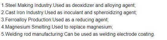 Silicon Barium deoxidizer in industrial use
