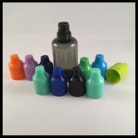 Quality Custom 30ml Pet Plastic Bottles , Amber Dropper Bottles Screen Printing Logol for sale