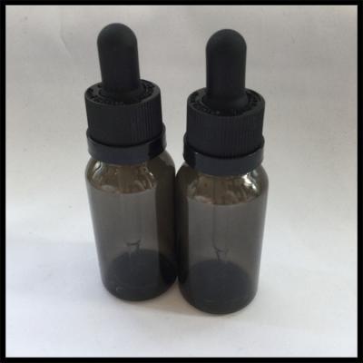 China Black Empty PET E Liquid Bottles , Medical Grade Plastic Eye Dropper Bottles for sale