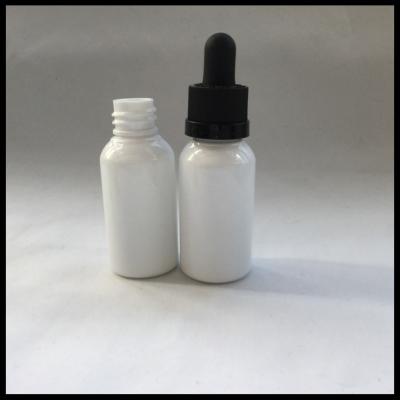 China White Plastic PET E Liquid Bottles 30ml Label Printing With Childproof Cap for sale
