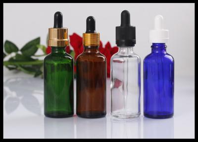 China Botella de aceite verde de la barba de la botella del dropper del cristal de botellas de aceite esencial del vidrio 30ml en venta